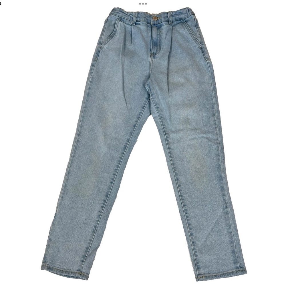 Levi's High Loose Jeans Girls SZ 10 Light Wash Blue Denim Tapered Leg Fit